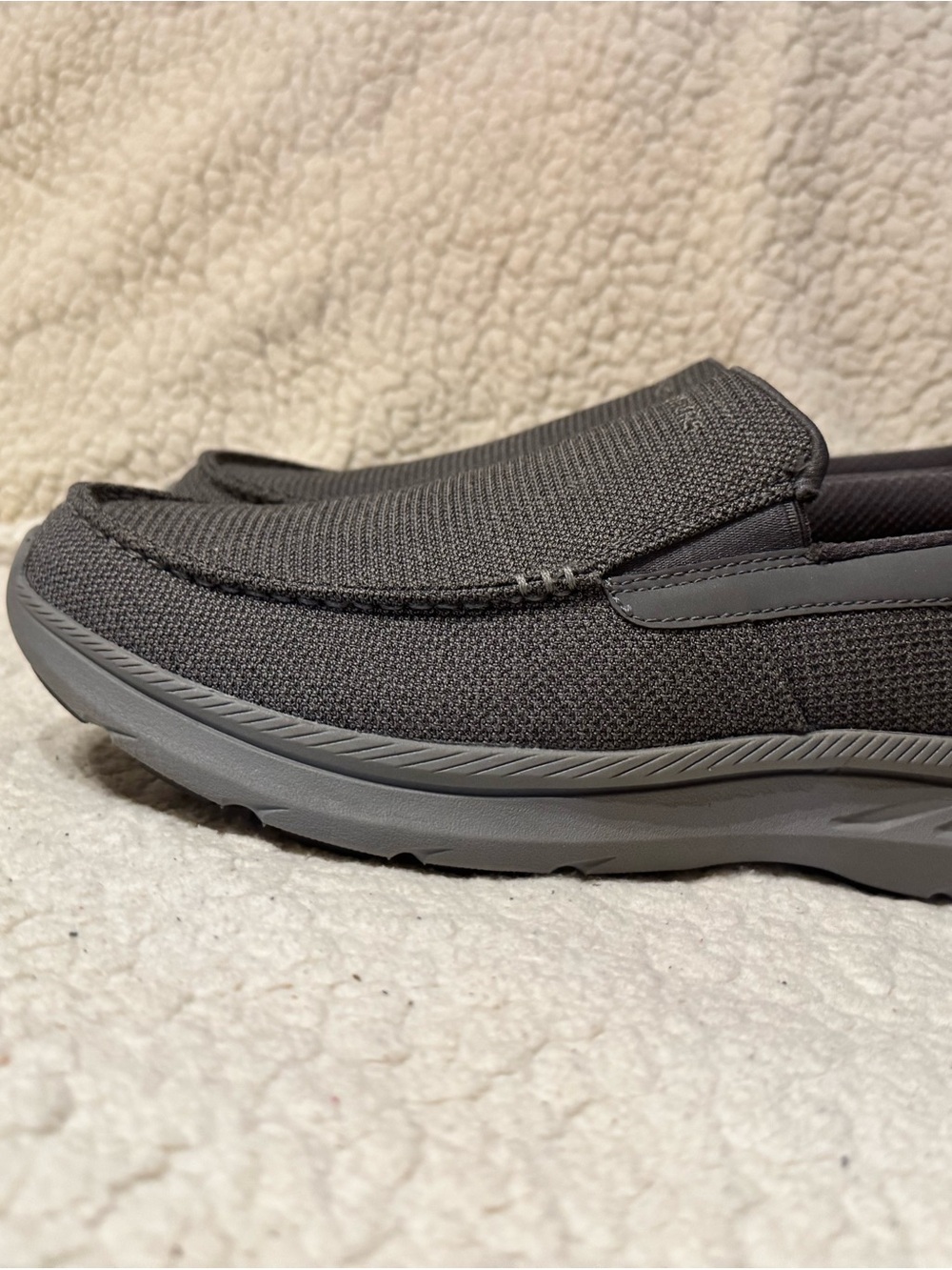 Skechers Men's Charcoal Slip-On Casual Loafers - Picture 2 of 10